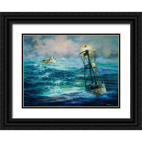 Almost Home Black Ornate Wood Framed Art Print with Double Matting by Boehme, Nicky