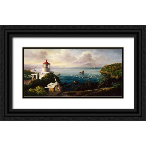 The Cove Guardian Black Ornate Wood Framed Art Print with Double Matting by Boehme, Nicky