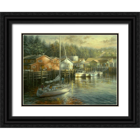 Skillful Seafarer Black Ornate Wood Framed Art Print with Double Matting by Boehme, Nicky