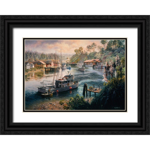 Deep Sea Readiness Black Ornate Wood Framed Art Print with Double Matting by Boehme, Nicky