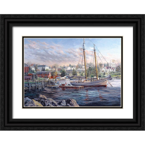 Seafarers Delight Black Ornate Wood Framed Art Print with Double Matting by Boehme, Nicky