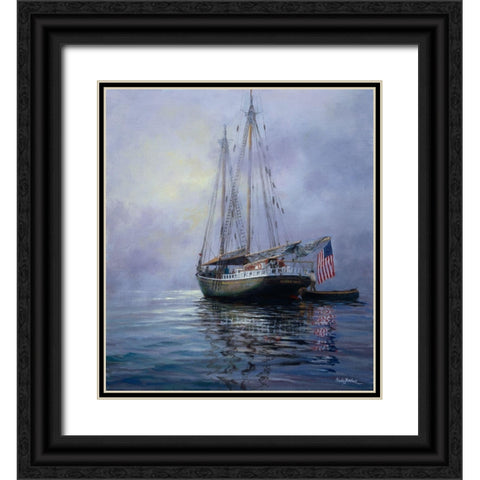 In The Still At Dawn Black Ornate Wood Framed Art Print with Double Matting by Boehme, Nicky