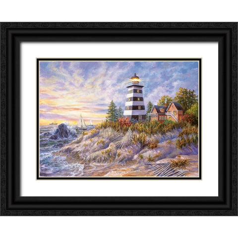 Out Of  Harmâ€™s Way Black Ornate Wood Framed Art Print with Double Matting by Boehme, Nicky