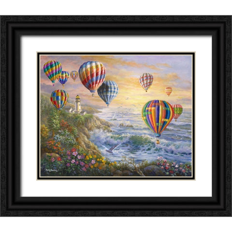 Summer Glow Black Ornate Wood Framed Art Print with Double Matting by Boehme, Nicky