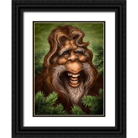 Sasquatch Black Ornate Wood Framed Art Print with Double Matting by LaMontagne, Patrick