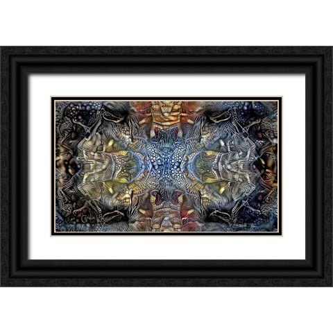 Ancients Black Ornate Wood Framed Art Print with Double Matting by Gavidia, Pedro