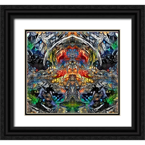Being Black Ornate Wood Framed Art Print with Double Matting by Gavidia, Pedro