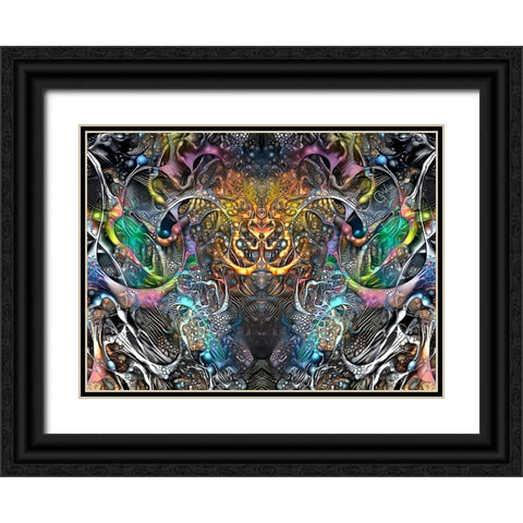 Cernunnos Black Ornate Wood Framed Art Print with Double Matting by Gavidia, Pedro