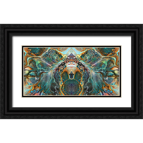 Emerald Bridge Black Ornate Wood Framed Art Print with Double Matting by Gavidia, Pedro
