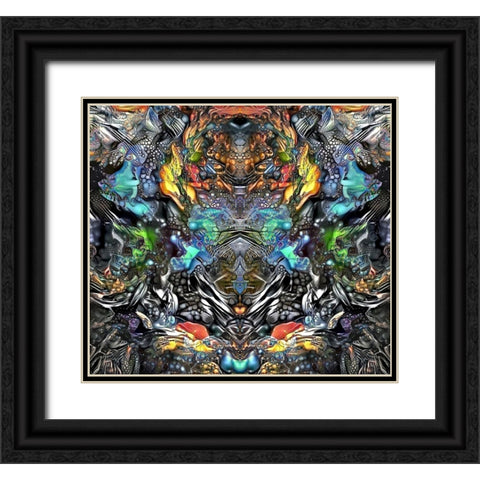 Evolution Black Ornate Wood Framed Art Print with Double Matting by Gavidia, Pedro