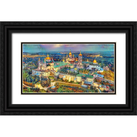 Kyiv Ukraine Kyiv Pechersk Lavra Monastery of the Caves Black Ornate Wood Framed Art Print with Double Matting by Gavidia, Pedro