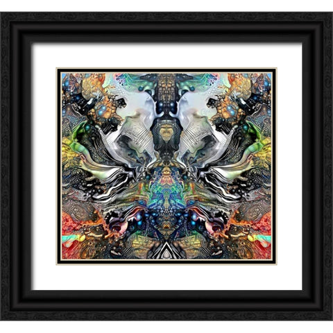 Legacy Plume Black Ornate Wood Framed Art Print with Double Matting by Gavidia, Pedro