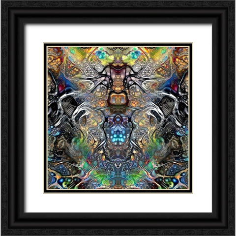 Mutation Black Ornate Wood Framed Art Print with Double Matting by Gavidia, Pedro