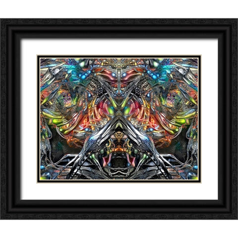 Offender Black Ornate Wood Framed Art Print with Double Matting by Gavidia, Pedro