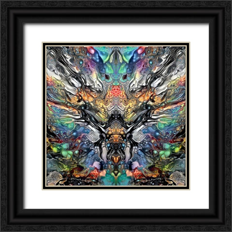 Poseidon Black Ornate Wood Framed Art Print with Double Matting by Gavidia, Pedro