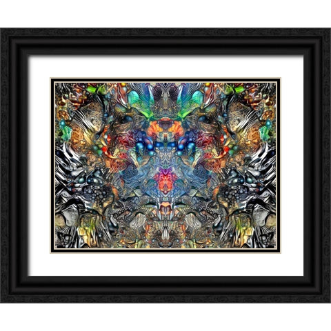 Regent Black Ornate Wood Framed Art Print with Double Matting by Gavidia, Pedro