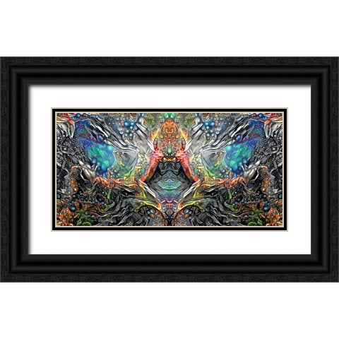 The Deceitful Cloak of Religions Black Ornate Wood Framed Art Print with Double Matting by Gavidia, Pedro