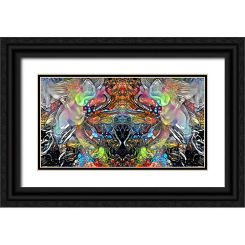Transcend Black Ornate Wood Framed Art Print with Double Matting by Gavidia, Pedro