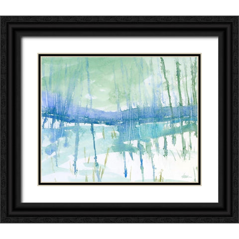 First Snow Black Ornate Wood Framed Art Print with Double Matting by Randy Noble Fine Art