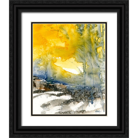 Winters Sun Black Ornate Wood Framed Art Print with Double Matting by Randy Noble Fine Art