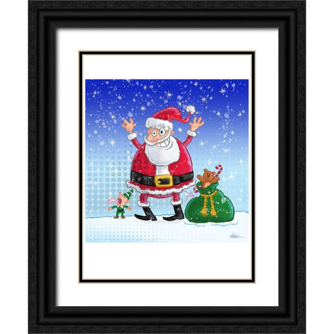 Gift Giver Black Ornate Wood Framed Art Print with Double Matting by Randy Noble Fine Art