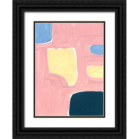 Pastel Palette 2 Black Ornate Wood Framed Art Print with Double Matting by Randy Noble Fine Art