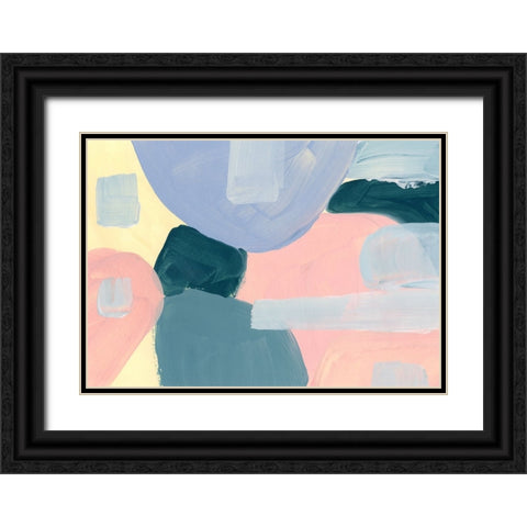 Pastel Palette 4 Black Ornate Wood Framed Art Print with Double Matting by Randy Noble Fine Art
