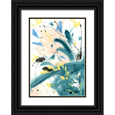 Pastel Palette 6 Black Ornate Wood Framed Art Print with Double Matting by Randy Noble Fine Art