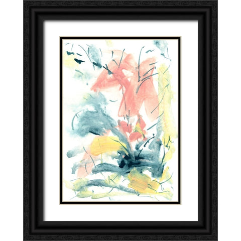 Pastel Palette 8 Black Ornate Wood Framed Art Print with Double Matting by Randy Noble Fine Art