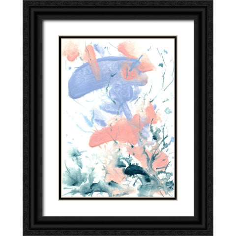 Pastel Palette 9 Black Ornate Wood Framed Art Print with Double Matting by Randy Noble Fine Art