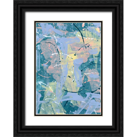Pastel Palette 10 Black Ornate Wood Framed Art Print with Double Matting by Randy Noble Fine Art