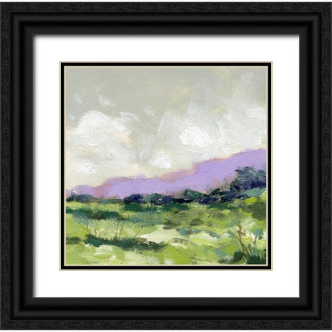 Purple Ridge Black Ornate Wood Framed Art Print with Double Matting by Randy Noble Fine Art
