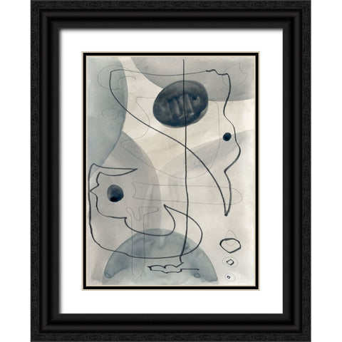 Limitless Line Black Ornate Wood Framed Art Print with Double Matting by Randy Noble Fine Art