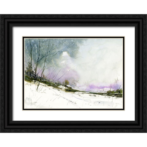 Pine Ridge Black Ornate Wood Framed Art Print with Double Matting by Randy Noble Fine Art