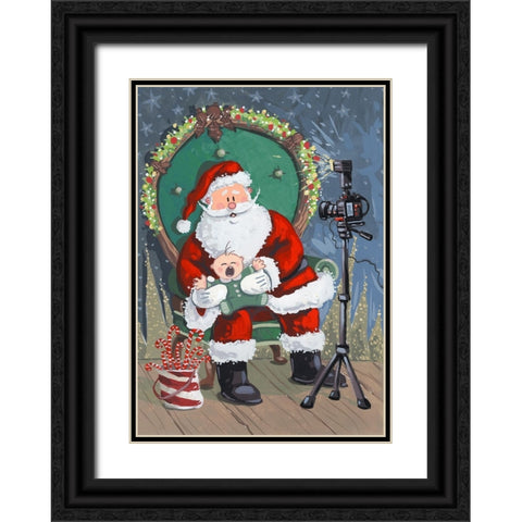 First Visit Black Ornate Wood Framed Art Print with Double Matting by Randy Noble Fine Art