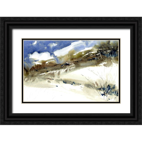 Rain Dance Black Ornate Wood Framed Art Print with Double Matting by Randy Noble Fine Art