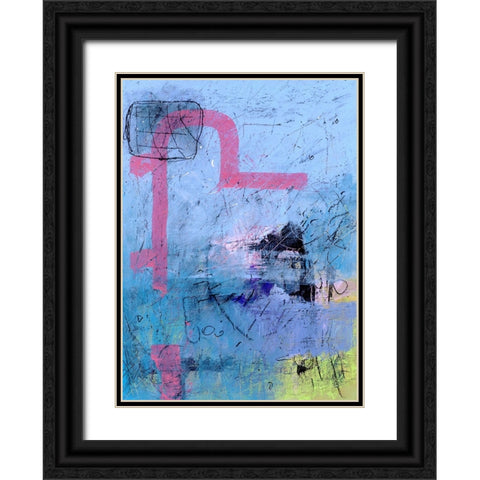 Content Black Ornate Wood Framed Art Print with Double Matting by Randy Noble Fine Art