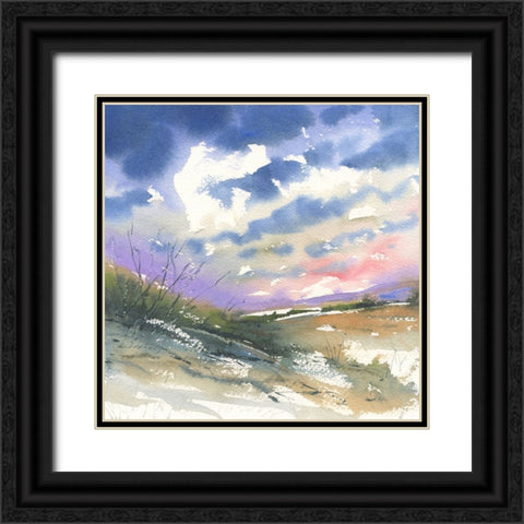 Color Of Morning Black Ornate Wood Framed Art Print with Double Matting by Randy Noble Fine Art