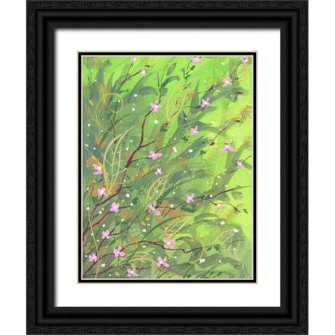 My Garden Black Ornate Wood Framed Art Print with Double Matting by Randy Noble Fine Art