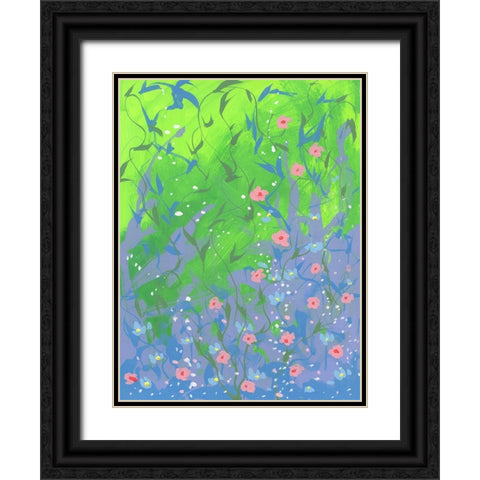 Spring Composition Black Ornate Wood Framed Art Print with Double Matting by Randy Noble Fine Art