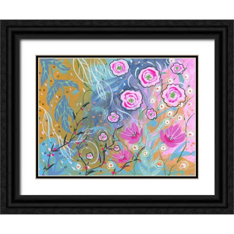 Flower Wonder Black Ornate Wood Framed Art Print with Double Matting by Randy Noble Fine Art