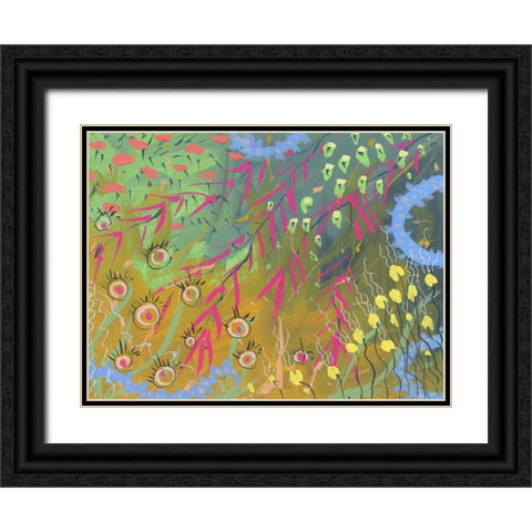 Garden Grace Black Ornate Wood Framed Art Print with Double Matting by Randy Noble Fine Art