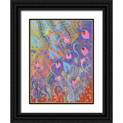 Spring Rise Black Ornate Wood Framed Art Print with Double Matting by Randy Noble Fine Art