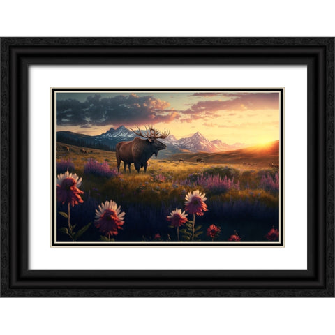 North American Wildlife 9 Black Ornate Wood Framed Art Print with Double Matting by Heere, Ray