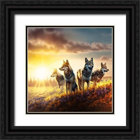 North American Wildlife 48 Black Ornate Wood Framed Art Print with Double Matting by Heere, Ray