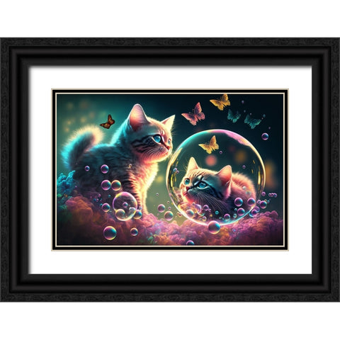 Mystical Morning 12 Black Ornate Wood Framed Art Print with Double Matting by Heere, Ray