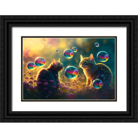 Mystical Morning 17 Black Ornate Wood Framed Art Print with Double Matting by Heere, Ray