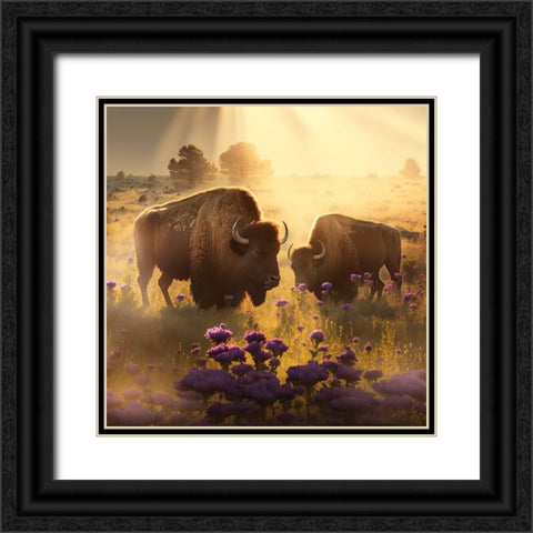 North American Wildlife 66 Black Ornate Wood Framed Art Print with Double Matting by Heere, Ray