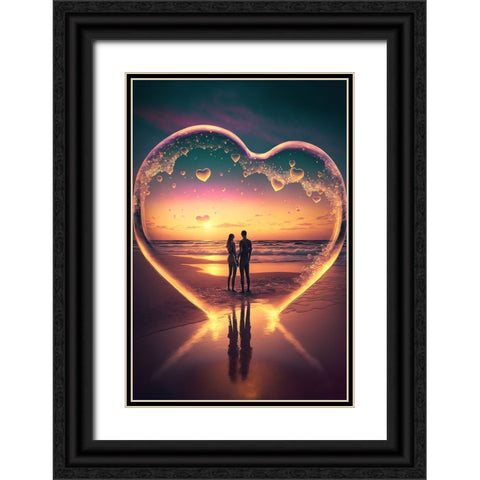 Love Is In The Air 8 Black Ornate Wood Framed Art Print with Double Matting by Heere, Ray