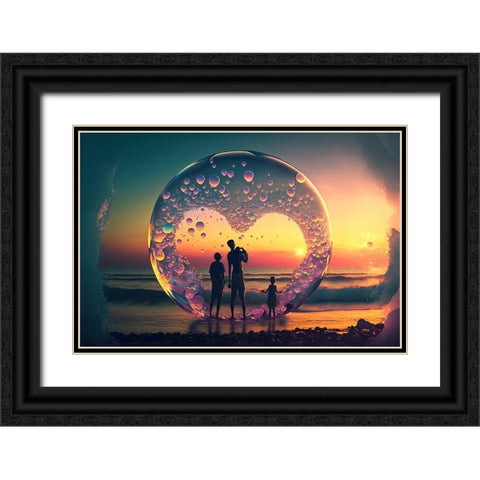 Love Is In The Air 11 Black Ornate Wood Framed Art Print with Double Matting by Heere, Ray